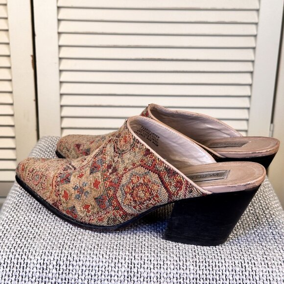 Matisse Sheryl Southwestern Tapestry Mule Block Heels Boho Western Women's 10 - Picture 4 of 8